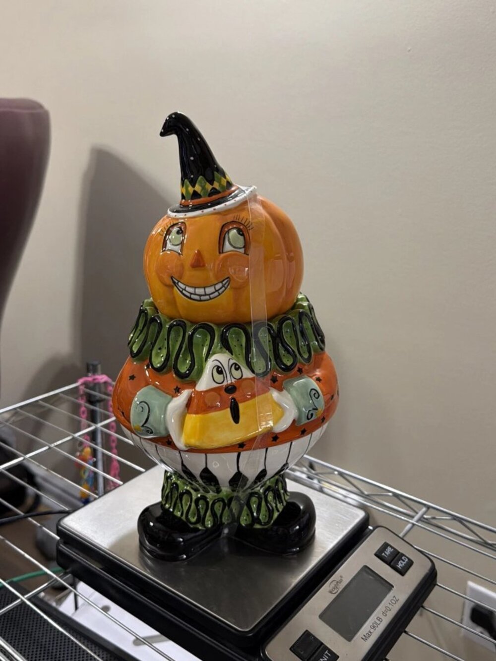 Blue Sky Clayworks Vintage Halloween Cookie Jar - NEW